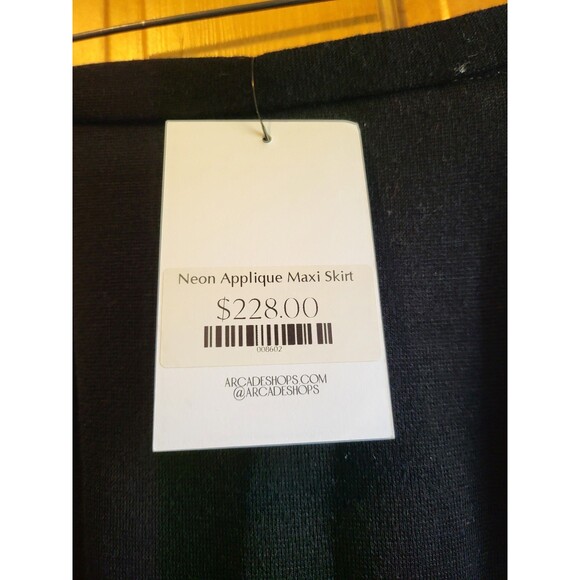 Vintage 60'/70's Unlabeled Neon Applique Maxi Shirt Women's - Picture 7 of 11